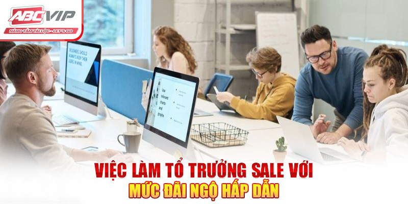 Tổ Trưởng Sale ABCVIP - Cơ Hội Có Mức Lương Hấp Dẫn Nhất 4 Việc làm tổ trưởng sale với mức đãi ngộ hấp dẫn